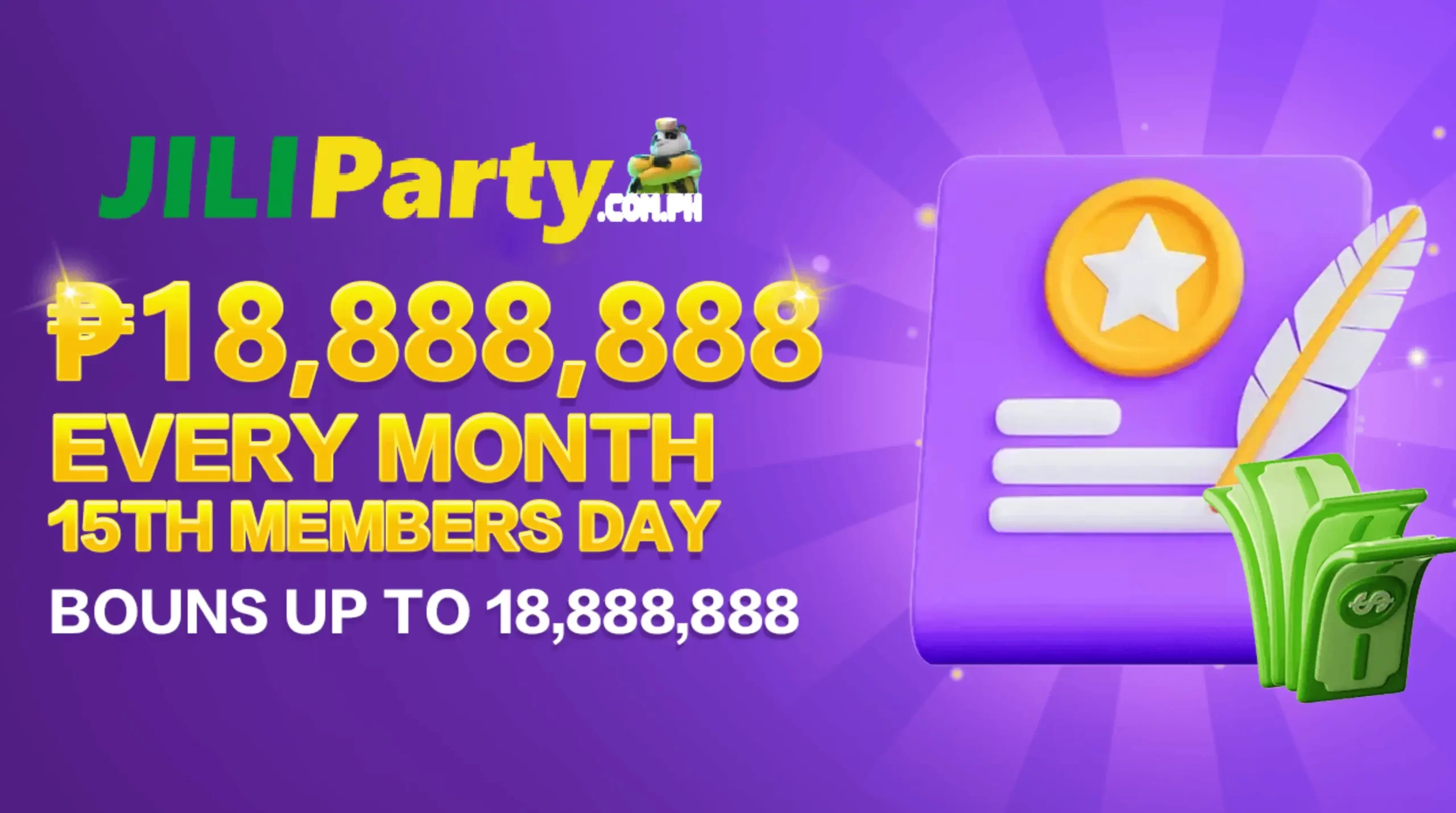 jiliparty every month banner